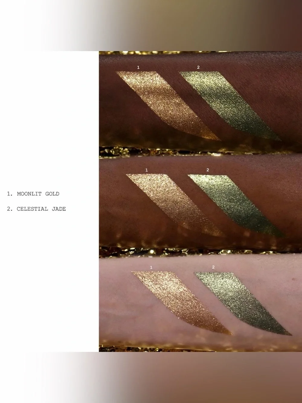 Pat McGrath Labs Luminous Legends Eye Shadow Duo Celestial Jade, Moonlight Gold